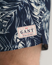 Load image into Gallery viewer, GANT - CF Tropical Leaves Print SW Shorts Marine
