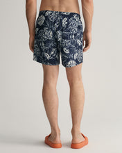 Load image into Gallery viewer, GANT - CF Tropical Leaves Print SW Shorts Marine
