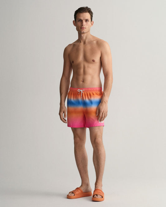 GANT - Classic Fit Gradient Print Swim Shorts