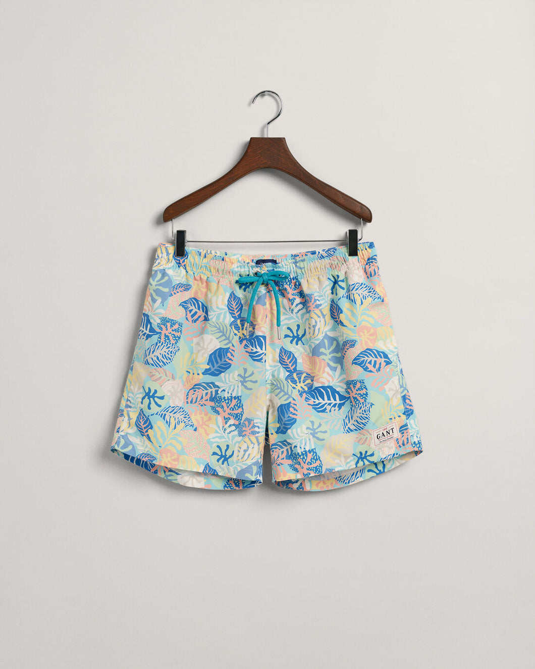 GANT - CF Tropical Print Swim Shorts, Lagoon
