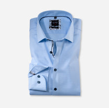 Load image into Gallery viewer, OLYMP -  Body Fit, Micro Blue Shirt (Size 43/17 Only)
