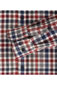Casa Moda - 3XL - Casual Check Shirt, Blue and Red