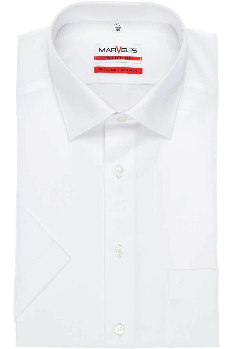 MarVelis - White Short Sleeve Shirt (Size XXL Only)