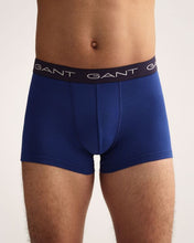 Load image into Gallery viewer, GANT - 3 Pack Trunk, Grey, Navy And Dark Blue, Navy Waist Band
