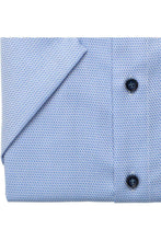 Load image into Gallery viewer, MarVelis - Modern Fit Short Sleeved Shirt, Blue Twilled
