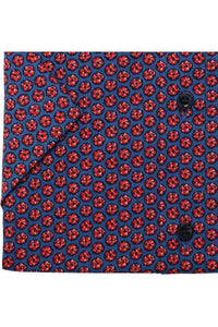 MarVelis - Modern Fit Short Sleeved Shirt, Flower Power