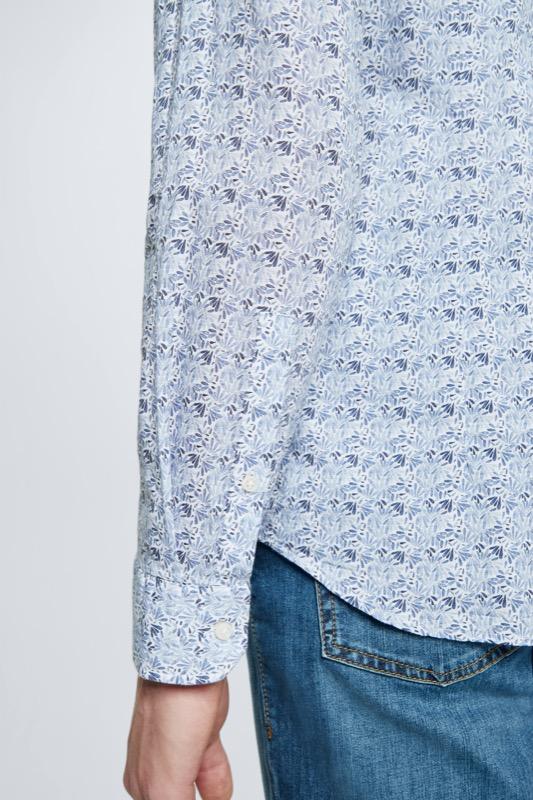 Strellson - Sereno Shirt, Blue Floral Pattern - Tector Menswear