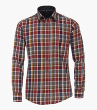 Load image into Gallery viewer, Casa Moda - 3XL - Rusted Orange Check Shirt
