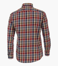 Load image into Gallery viewer, Casa Moda - 3XL - Rusted Orange Check Shirt
