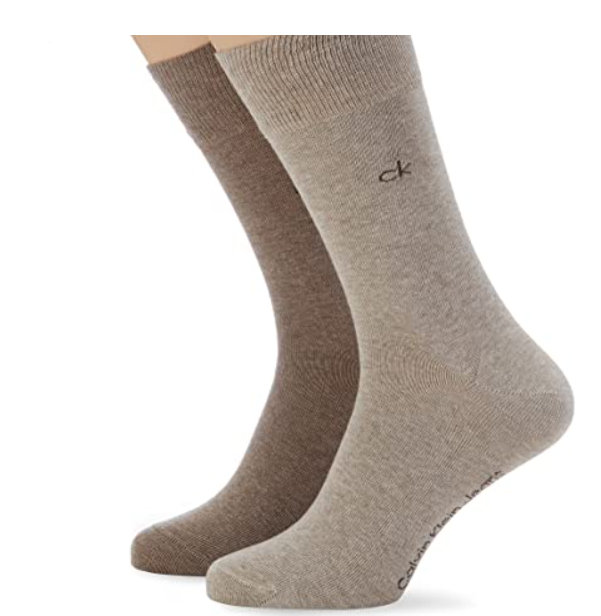 Calvin Klein - Socks Two Pack, Brown and Beige
