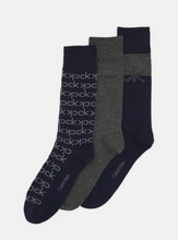 Load image into Gallery viewer, Calvin Klein - 3 Pack Socks, Peacoat Navy

