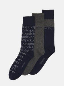 Calvin Klein - 3 Pack Socks, Peacoat Navy