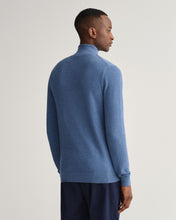 Load image into Gallery viewer, GANT - Cotton Piqué Zip Cardigan, Denim Blue
