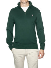 Load image into Gallery viewer, GANT - Casual Cotton Half-zip, Storm Green (XL &amp; XXL Only)
