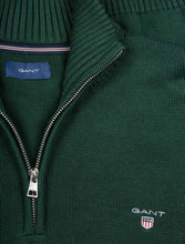Load image into Gallery viewer, GANT - Casual Cotton Half-zip, Storm Green (XL &amp; XXL Only)
