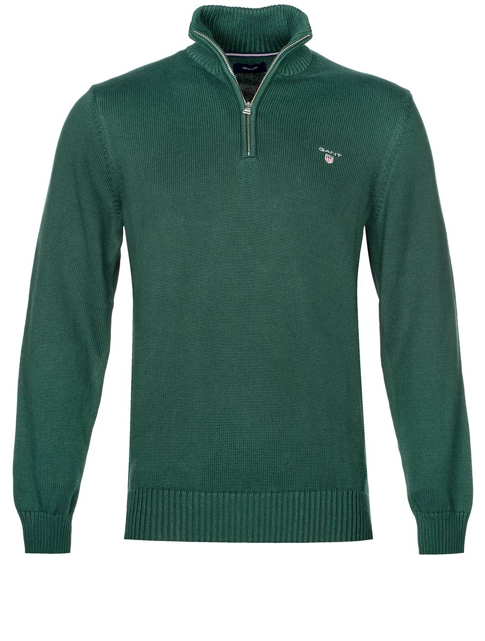GANT - Casual Cotton Half-zip, Storm Green (XL & XXL Only)