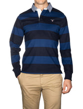 Load image into Gallery viewer, GANT - Original Barstripe Heavy Rugger, Deep Blue (M &amp; L Only)
