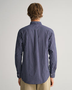 GANT - Reg Gingham Twill Shirt, Evening Blue