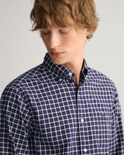 Load image into Gallery viewer, GANT - Reg Gingham Twill Shirt, Evening Blue
