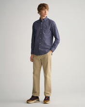 Load image into Gallery viewer, GANT - Reg Gingham Twill Shirt, Evening Blue
