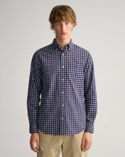 Load image into Gallery viewer, GANT - Reg Gingham Twill Shirt, Evening Blue
