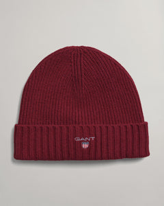 GANT - Unisex Wool-Lined Beanie, Plumped Red