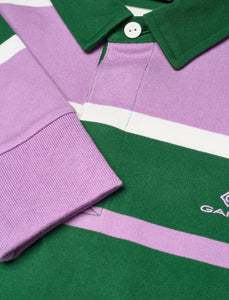 Gant - Repeat Stripe Rugby Jersey- Orchid Lilac (L Only)