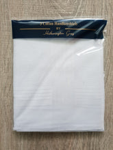 Load image into Gallery viewer, Men’s White Cotton Handkerchiefs Pack of 3
