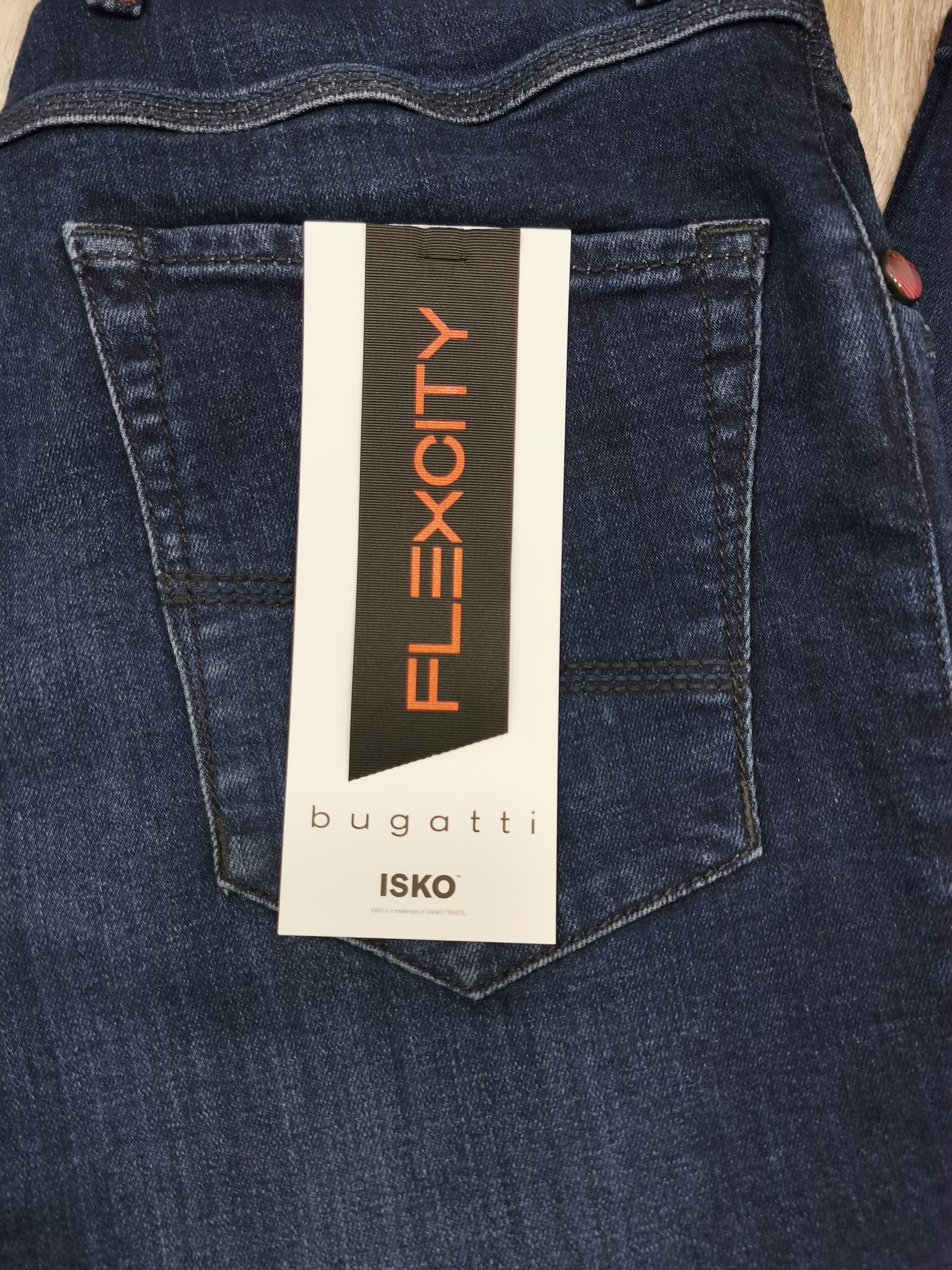 Bugatti - Flexcity Fitted Dark Indigo Jeans | Bugatti | Tector Menswear