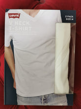 Load image into Gallery viewer, Levis - 2 Pack, V Neck T-Shirt, White
