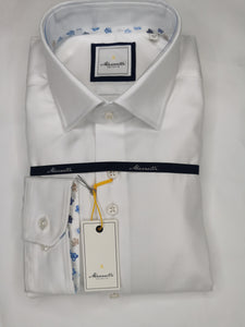 Marnelli - White with Flowers Shirt
