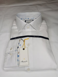 Marnelli - White with Flowers Shirt