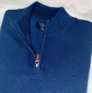 Magee Knitwear- Lunnaigh 1/4 Zip , Navy
