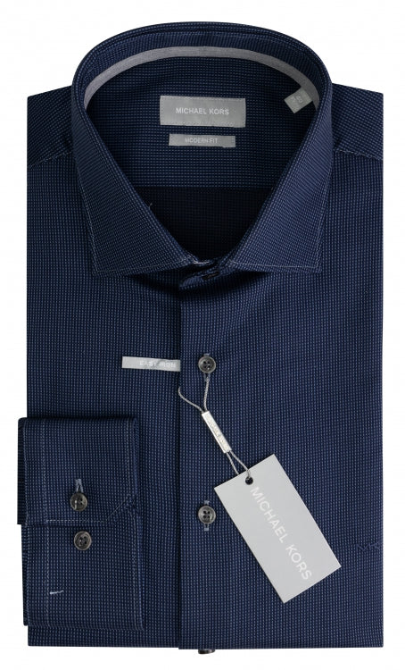 Michael Kors - Dobby Slim Fit Shirt, Navy
