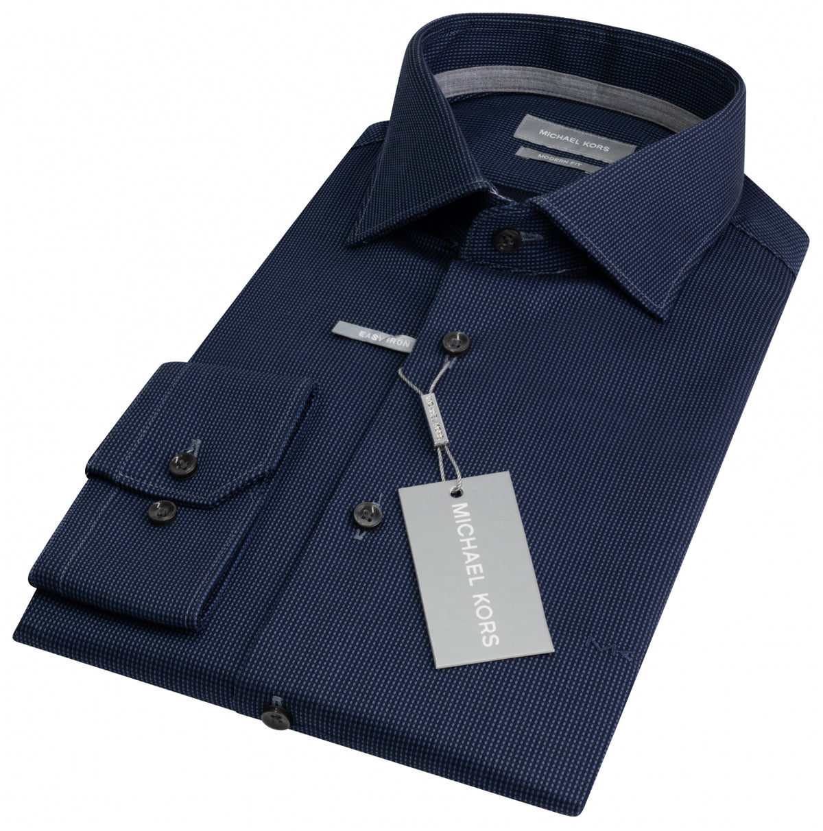 Michael Kors - Dobby Slim Fit Shirt, Navy