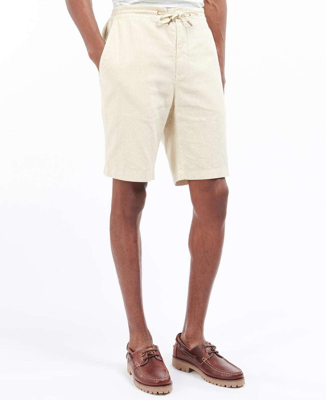 Barbour - Linen Cotton Mix Short, Light Stone