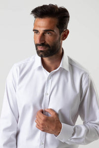 Olymp - Body Fit Shirt 2 Ply Cotton, White