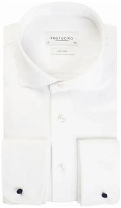 Profuomo - Shirt Cutaway Double Cuff, White