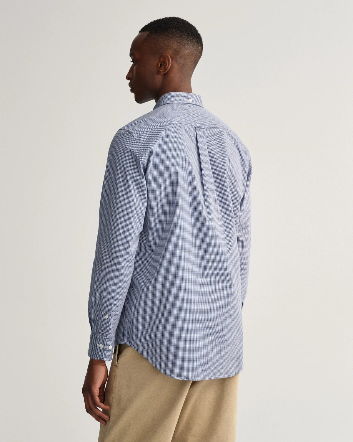 GANT - Regular Fit Poplin Micro Gingham Shir, College Blue (M & XL Only)