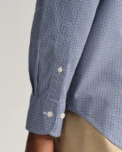 Load image into Gallery viewer, GANT - Regular Fit Poplin Micro Gingham Shir, College Blue (M &amp; XL Only)
