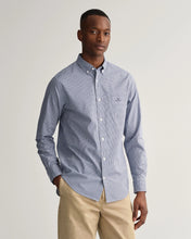 Load image into Gallery viewer, GANT - Regular Fit Poplin Micro Gingham Shir, College Blue (M &amp; XL Only)
