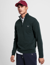 Load image into Gallery viewer, GANT - Superfine Lambswool Half Zip, Tartan Green (XL only) - Tector Menswear
