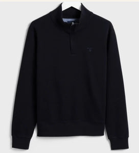 GANT - Sacker Rib Half Zip, Navy - Tector Menswear