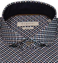 Load image into Gallery viewer, Bugatti - Shirt, Blue and Brown Pattern (S only)
