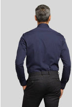 Load image into Gallery viewer, Bugatti - Navy Shirt, Contrast Collar (S &amp; XL Only)
