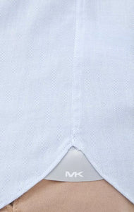 Michael Kors - Cotton Cashmere Slim Fit Shirt, Light Blue (Sizes 41, 42 & 43)