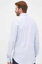 Load image into Gallery viewer, Michael Kors - Engineered MK Stripe Slim Fit Shirt, Light Blue

