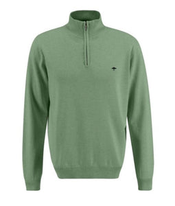 Fynch-Hatton - 3XL - Knit Quarter Zip, Spring Green