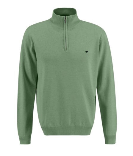 Fynch-Hatton - 3XL - Knit Quarter Zip, Spring Green