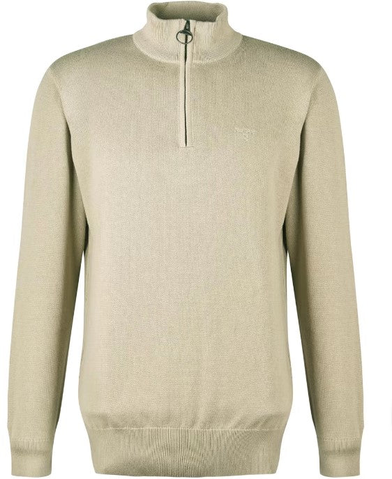 Barbour - Cotton Half Zip, Washed Stone (XXL Only)
